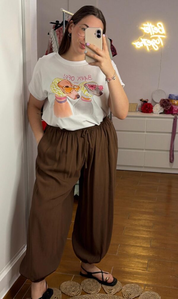Pantalon Balloon Lino
