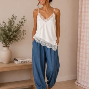 Top lencero blanco