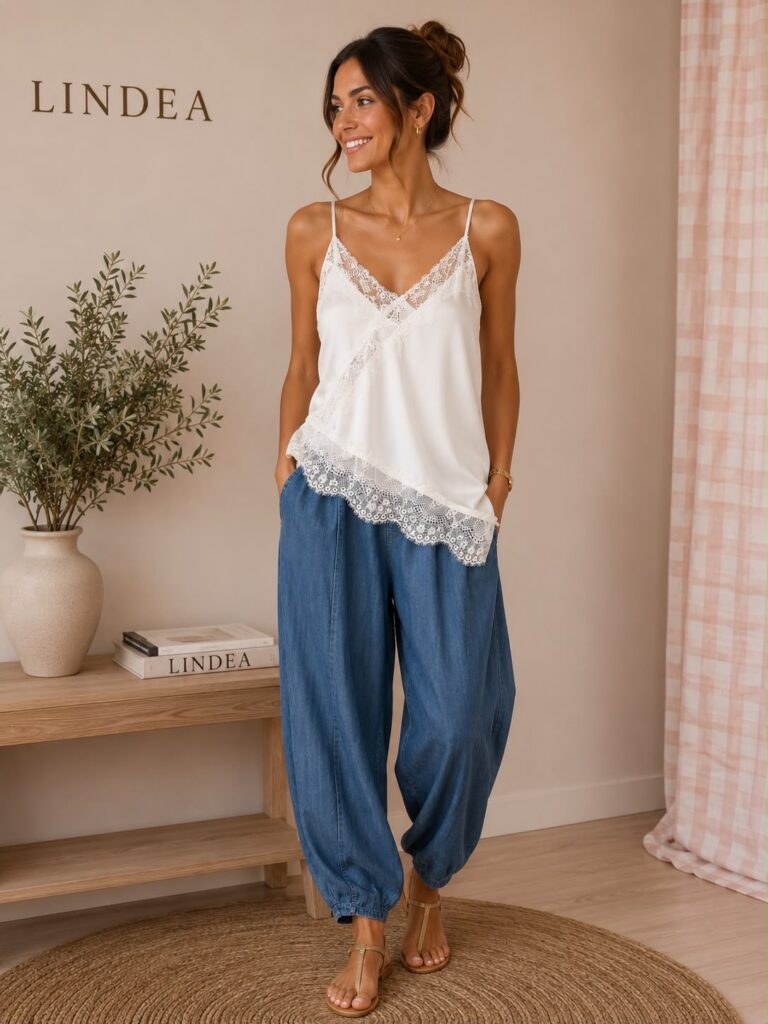 Top lencero blanco